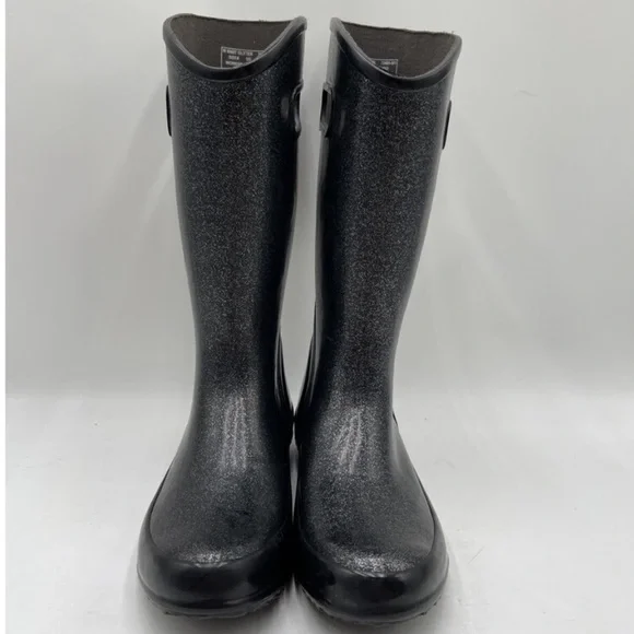 Bogs Women's Waterproof Rain Boots -Black Glitter - Picture 5 of 13